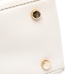 Pre Owned Kate Spade Off White Quilted Leather Emerson Place Phoebe Tote