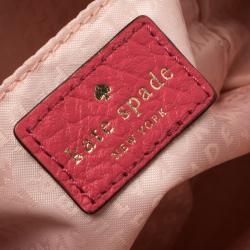 Pre Owned Kate Spade Pink Perforated Leather Perri Lane Looloo Crossbody Bag