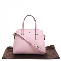 Pre Owned Kate Spade Pink Leather Cedar Street Maise Satchel