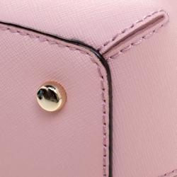Pre Owned Kate Spade Pink Leather Cedar Street Maise Satchel