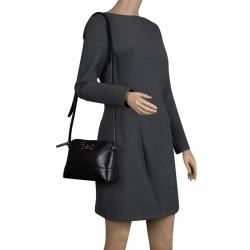 Pre Owned Kate Spade Black Leather Wellesley Hanna Crossbody Bag