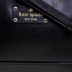 Pre Owned Kate Spade Black Leather Wellesley Hanna Crossbody Bag