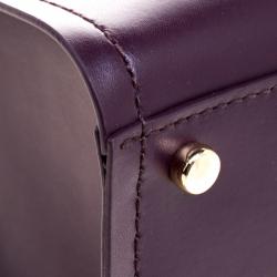 Pre Owned Kate Spade Purple Leather Annelle Arbour Hill Tote