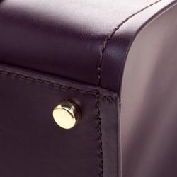 Pre Owned Kate Spade Purple Leather Annelle Arbour Hill Tote