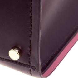 Pre Owned Kate Spade Purple Leather Annelle Arbour Hill Tote