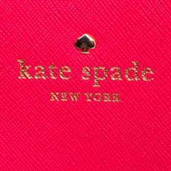 Pre Owned Kate Spade Red Leather Cedar Street Hayden Tote