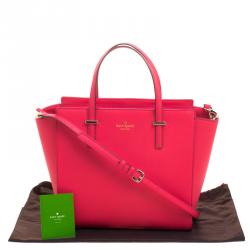 Pre Owned Kate Spade Red Leather Cedar Street Hayden Tote