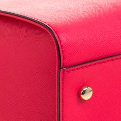 Pre Owned Kate Spade Red Leather Cedar Street Hayden Tote