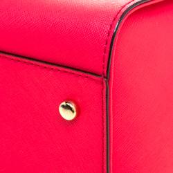 Pre Owned Kate Spade Red Leather Cedar Street Hayden Tote