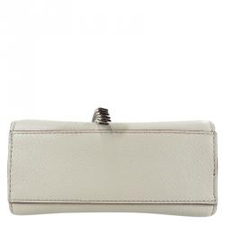 Pre Owned Kate Spade White Leather Shoulder Bag