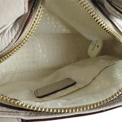 Pre Owned Kate Spade White Leather Shoulder Bag