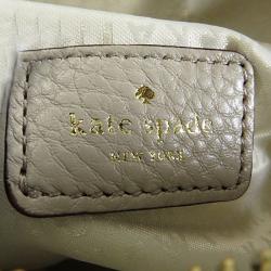 Pre Owned Kate Spade White Leather Shoulder Bag