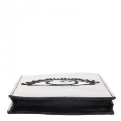 Pre Owned Kenzo Black Leather Phone Bag