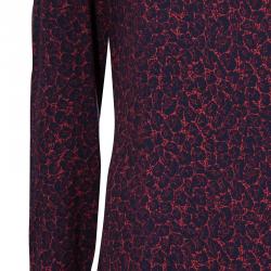 Pre Owned Kenzo Red/Navy Drop Waist Dress XL