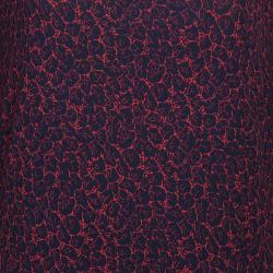 Pre Owned Kenzo Red/Navy Drop Waist Dress XL