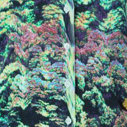 Pre Owned كارديغان كينزو مطبوع متعدد الألوان M