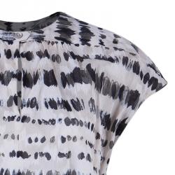 Pre Owned Kenzo Monochrome Dotted Top M