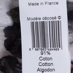 Pre Owned Kenzo Monochrome Dotted Top M