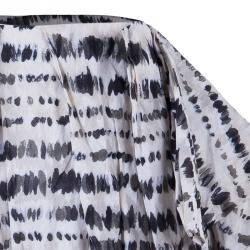 Pre Owned Kenzo Monochrome Dotted Skirt M