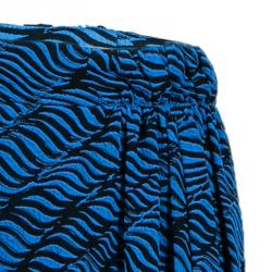 Pre Owned Kenzo Brush Stroke Silk Skirt M