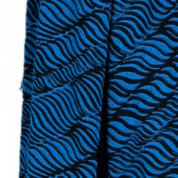 Pre Owned Kenzo Brush Stroke Silk Skirt M