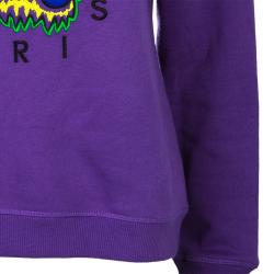 Pre Owned Kenzo Purple Tiger Embroidered Sweater L