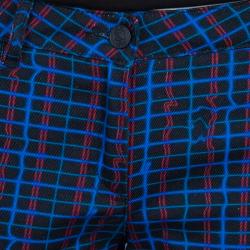 Kenzo Blue Checked Denim Trousers S