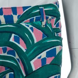 Kenzo Green Printed Denim Pants M
