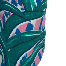 Kenzo Green Printed Denim Pants M