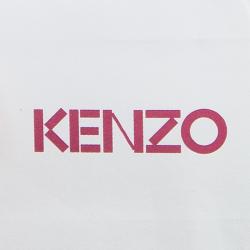 Pre Owned Kenzo Plaid Wool Sheath Dress L