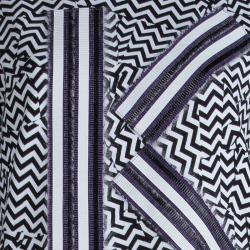 Pre Owned Kenzo Monochrome Printed Cotton Knit Logo Sweatshirt M