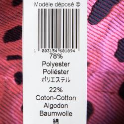 Pre Owned Kenzo Red Leopard Skin Jacquard Skinny Trousers L