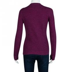 Pre Owned Kenzo Jungle Pink Slub Terry Embroidered Tiger Motif Sweatshirt S