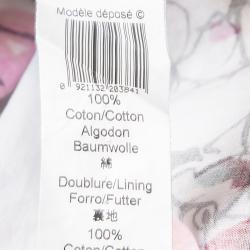 Pre Owned Kenzo White Floral Printed Cotton Belted Dress XL