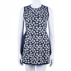 Kenzo Navy Embroidered Flare Dress M