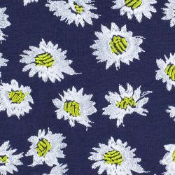 Kenzo Navy Embroidered Flare Dress M