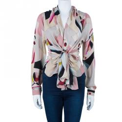 مملوكة مسبقًا Kenzo Watercolor Silk Top L