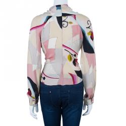 مملوكة مسبقًا Kenzo Watercolor Silk Top L