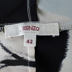 مملوكة مسبقًا Kenzo Watercolor Silk Top L