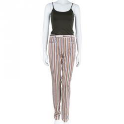 Pre Owned Kenzo Striped Casual Pants M