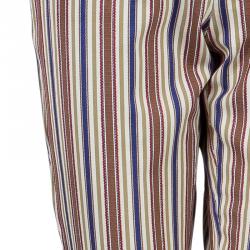 Pre Owned Kenzo Striped Casual Pants M