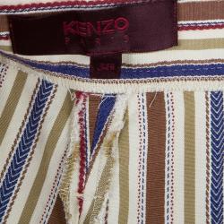 Pre Owned Kenzo Striped Casual Pants M