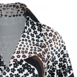 Pre Owned Kenzo Printed Wrap Midi Dress S