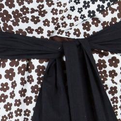 Pre Owned Kenzo Printed Wrap Midi Dress S