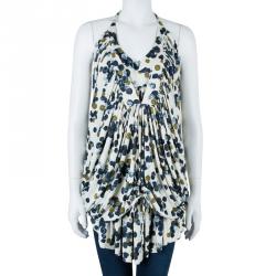 Pre Owned Kenzo Dot Printed Top L