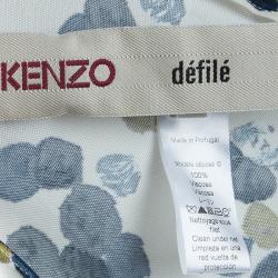 Pre Owned Kenzo Dot Printed Top L