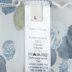 Pre Owned Kenzo Dot Printed Top L