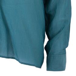 Pre Owned Kenzo Green Long Sleeve Cotton Top M