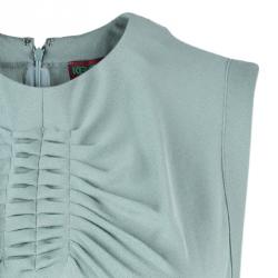 Pre Owned Kenzo Ash Grey Sleeveless Top M