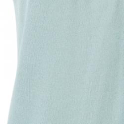 Pre Owned Kenzo Ash Grey Sleeveless Top M